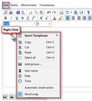 neue aufgabe dialogfeld reiter text
