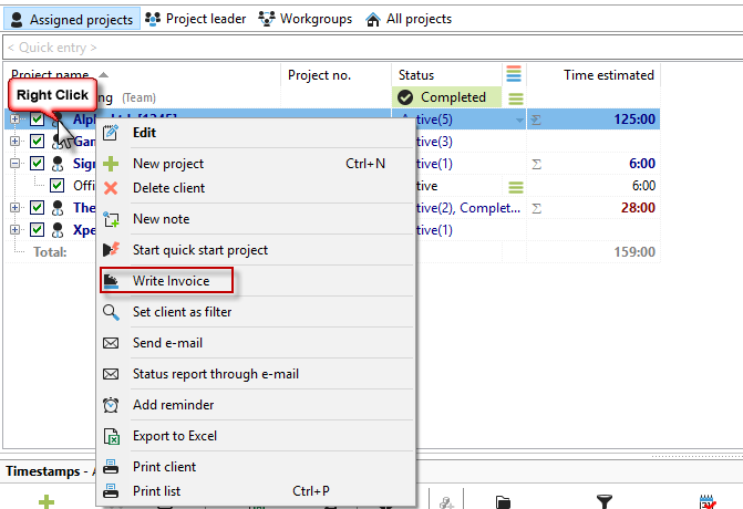 rechtsklick_auf_abzurechnenden_kunden_im_projektmanager